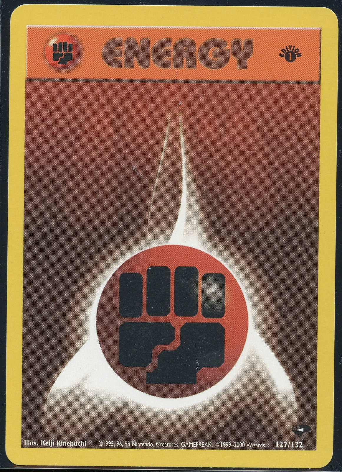 Pokemon 1st Edition Fighting Energy 127/132 Gym Challenge - NM/Mint