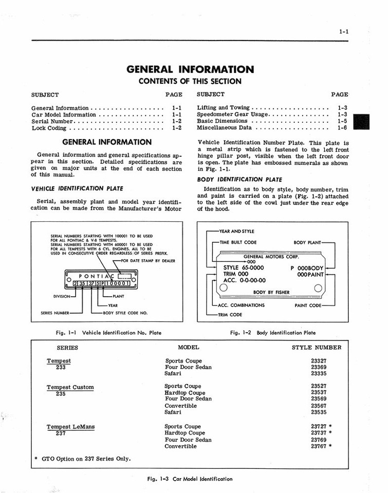 1965 Pontiac Tempest Chassis Shop Manual