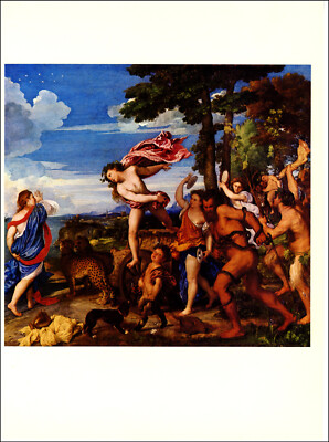 1978 Vintage Print Titian Bacchus And Ariadne 1520 Fine Art