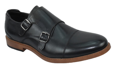 Men Flat Dress Formal Shoe Double Monk Strap Oxfords UV  display picture 2
