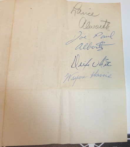 Lance Alworth Wayne Harris + Signed 1960 Arkansas Football Paper BAS Beckett COA - Picture 3 of 24