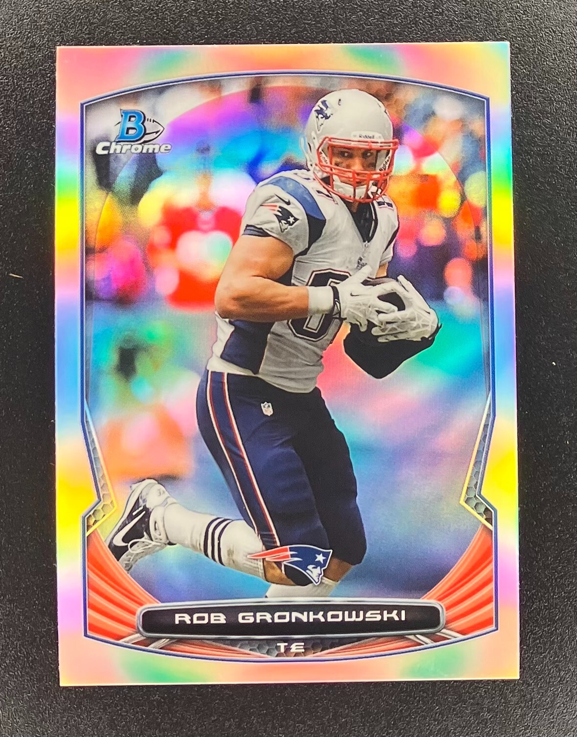 2014 Bowman Chrome Rob Gronkowski Refractor Patriots Card #68