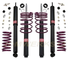 KYB 4 SHOCKS VOGTLAND LOWERING SPRINGS for NISSAN DATSUN 510 1600 BLUEBIRD 68-73