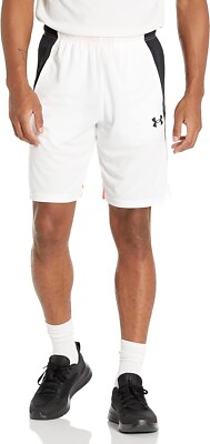 Under Armour Men's UA Size XXL White  Baseline 10'' Basketball Shorts NEW