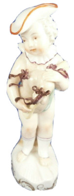 Antiq. Augarten Porcelain Original Period Cherub Figurine Figure Porzellan Figur