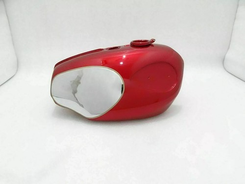 BSA A65 Spitfire, Firebird Steel Chrome & Cherry Painted Fuel Petrol Tank 1960'S - Picture 4 of 8