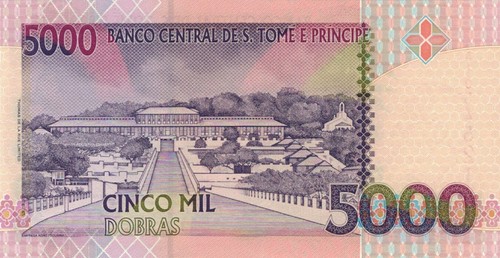 St. Thomas & Prince/Sao Tome 5000 Dobras (1996) - Bird/Esplanade, p65a UNC - Picture 3 of 3