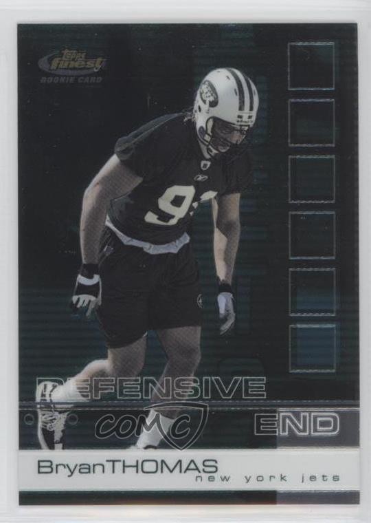 2002 Topps Finest Bryan Thomas #98 Rookie RC 9bp
