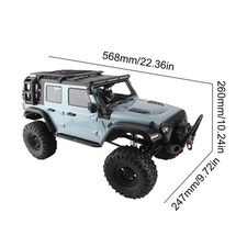 Remote Control Car 1:10 Scale 2.4G 4WD Electric Crawler Rechargeable Off-R CHU