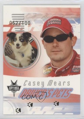 2004 Press Pass Optima Driver's Pets Gold 62/100 Casey Mears #G97 h3a