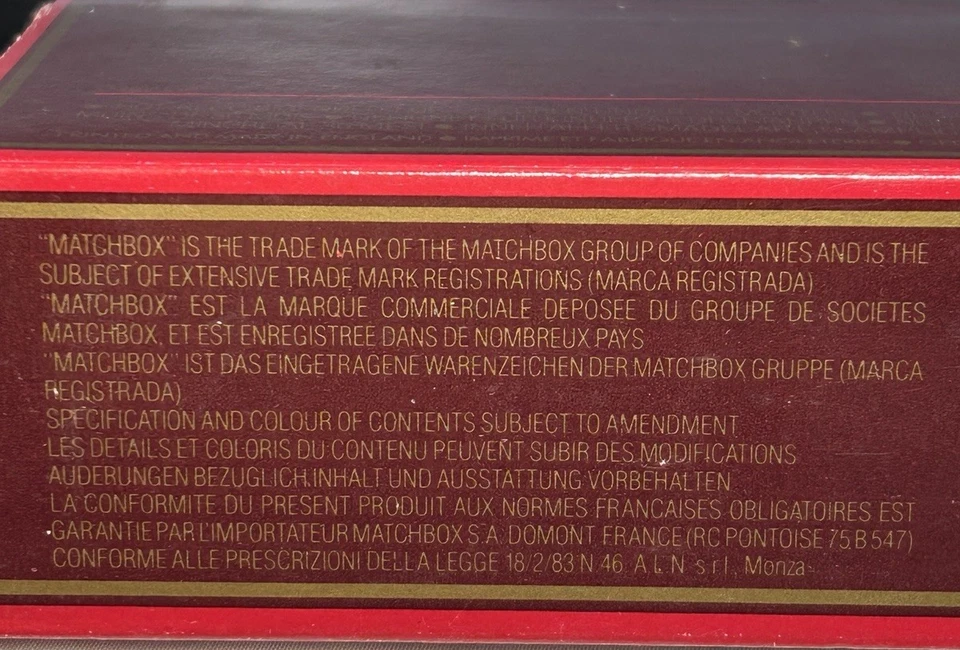 MATCHBOX Y-25 1910 RENAULT TYPE AG DELHAIZE 1984 VTG - Image 2 of 4