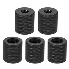 Tripod Screw Adapter Camera Screw Mount 1/4" Female to 3/8" Female Black 5Pcs