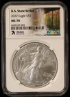 2022 $1 1 oz Silver American Eagle U.S. State Series NGC MS 70 | Arkansas | UNC