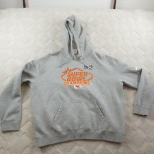 Nike Kansas City Chiefs Super Bowl 58 Hoodie Mens 2XL Gray Pull Over