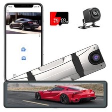 4K Dual Dash Cam Front  Rear with GPS, Night Vision  128GB Storage Capacity