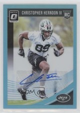 2018 Donruss Optic Rookies Blue Prizm 63/75 Chris Herndon IV #134 Auto a8r