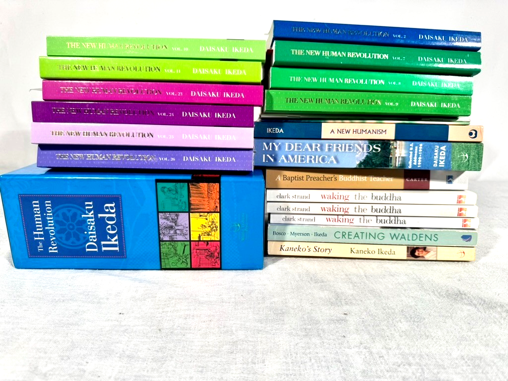 Lot - 22  Nichiren Daishonin Daisaku Ikeda BUDDHISM BOOKS New Human Revolution