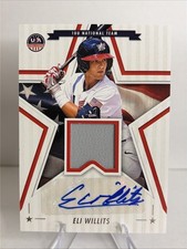Eli Willits 2025 Panini USA Stars &amp; Stripes Auto Game Used Patch RPA.