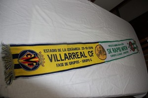 Écharpe Vintage Rare Rapid SCR Wien – Foulard Supporter Football Autrichien