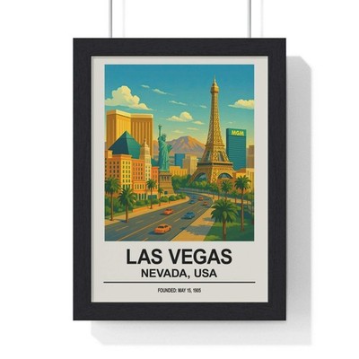 Las Vegas Poster Wandbild Druck Geschenkdeko Poster Wandbild Druck Geschenk Deko