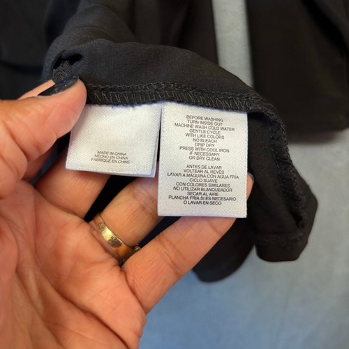 Anne Klein Bouse Quarter Zip Stretchy Fancy Office Career Studded 3/4 Sleeve XL - Picture 7 of 16