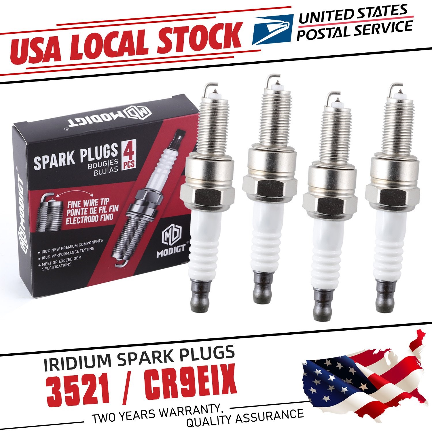 New 4 Pcs For NGK High Performence Iridium IX Spark Plug 3521 CR9EIX For SUZUKI