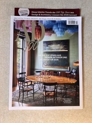 Architectural Digest AD 100 Jan/Feb 2026 Neu Architektur Magazin Zeitschrift