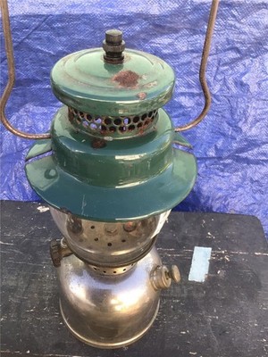 COLEMAN 242C LANTERN DATED  48/11 NICKEL PLATED CAMPING LIGHTING EMERGENCY