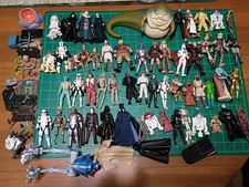 Star Wars Lot, 55 Figures, 1 AT-RT,Dewback lizard & Accessories Shown In Picture