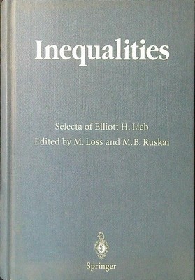 INEQUALITIES LIEB ELLIOTT H. SPRINGER 2002  RILEGATO