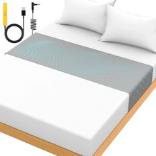 Grounding Mat for Bed 90 Organic Cotton 10 Pure Silver Fiber, Grounding Fitted