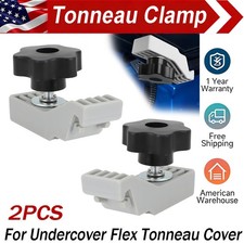 2x Front Retainer For Tonneau Flex Style Undercover Hold Down Clamp Wthumb Knob