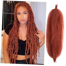 Spring Twist Hair Marley Twist Braiding Hair Crochet 16 Inch (Pack of 8) 350#