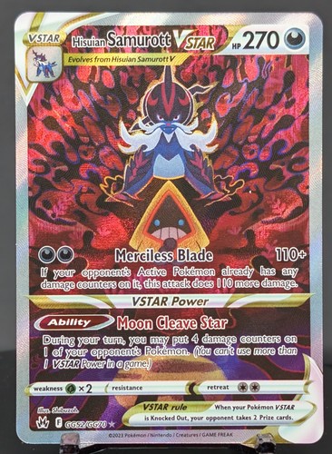 Pokemon Hisuian Samurott VSTAR #GG52/GG70 EN Crown Zenith Galarian Gallery