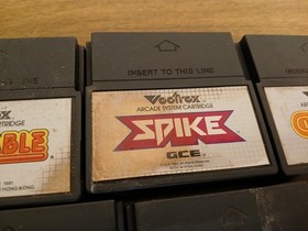 Vectrex Game Lot: Scramble, Spike, Berzerk, Clean Sweep & Star Trek READ