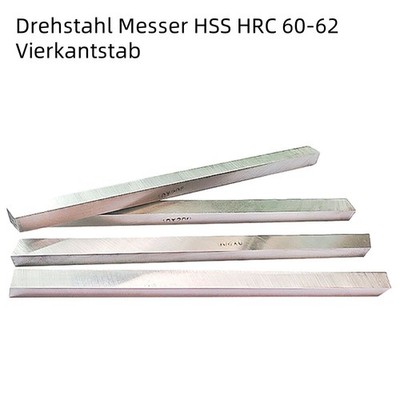 Drehstahl Messer HSS HRC 60-62 Vierkantstab Vollmaterial Stange Quadratstab Stab