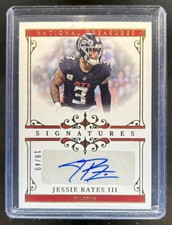 2025 Panini National Treasures Jessie Bates III Signatures Gold Auto #/49