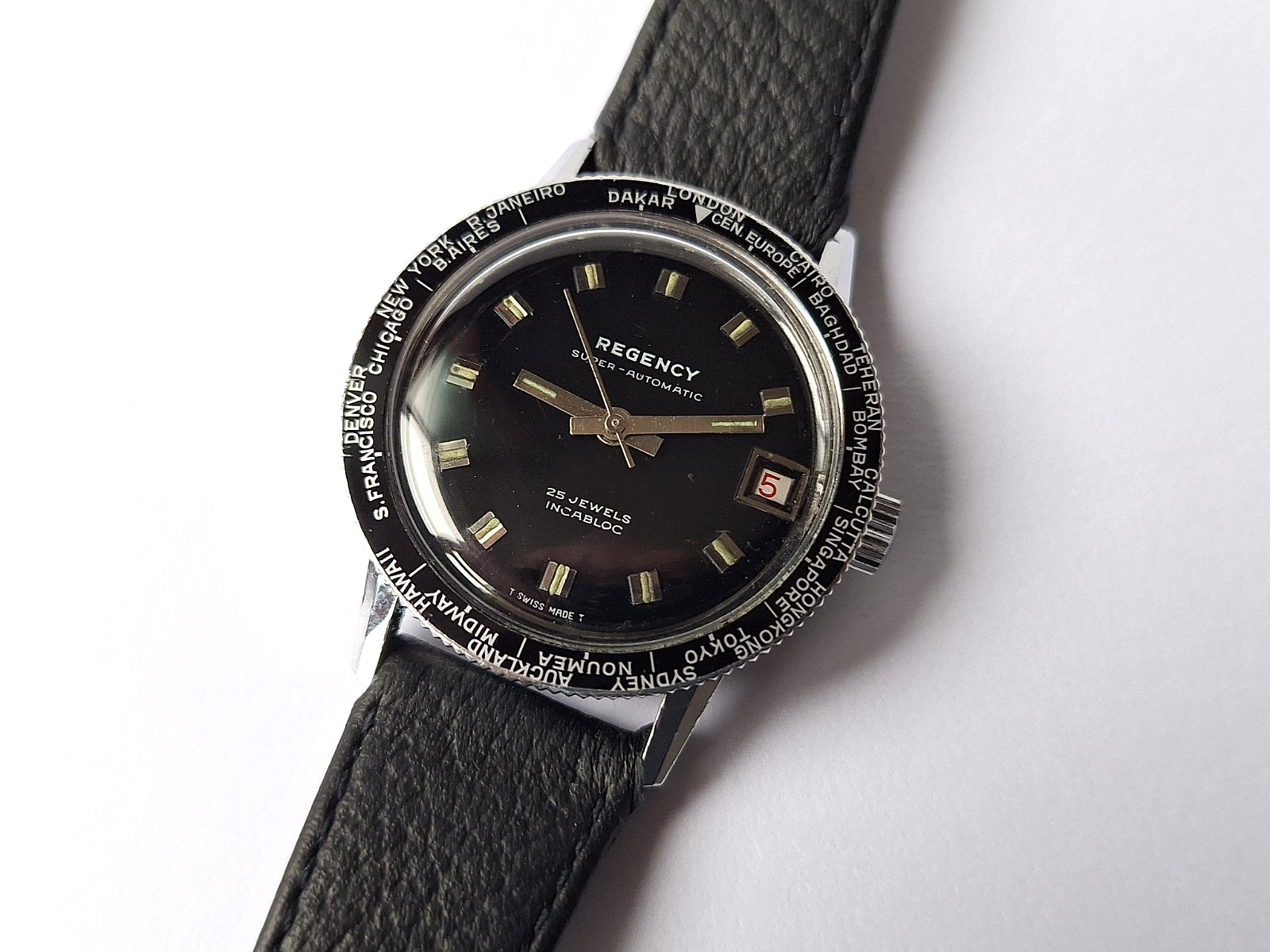 Vintage SWISS AUTOMATIC REGENCY DIVER, men's made Rare! watch, 4007N Felsa 1960s - vintagewatches.pk
