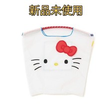 Ball Chain Hello Kitty Eco Bag M White, Sanrio, Kitty s Face, Collab,