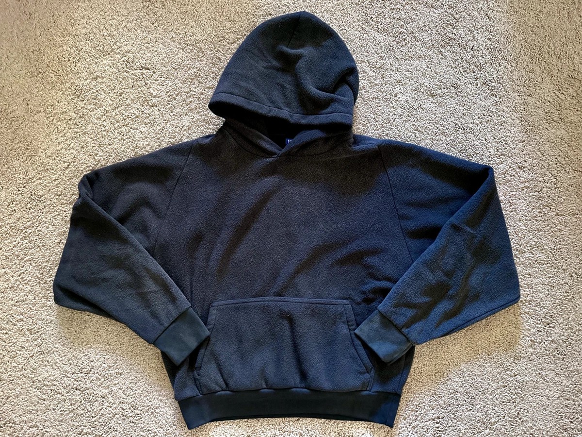 Gap YZY Boxy Cropped Lightweight Polar Fleece Pullover Hoodie in