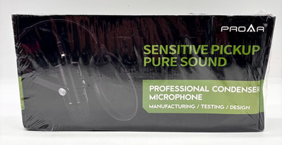 PROAR Professional Condenser Microphone with Sensitive Pickup and Pure Sound