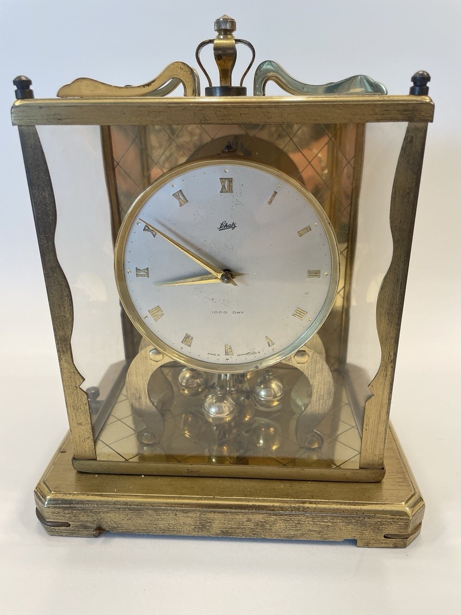 1955 Vintage Schatz 1000 Day Clock !! Untested !! Parts/repair