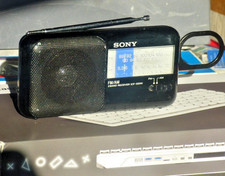 Sony: ICF-350W FM/AM Vintage Small Black Handheld Radio