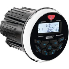 Bluetooth In-Dash Marine Gauge Stereo,Round Face