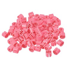 150pcs Clothes Hanger Markers Blank Tags Fit 3.5mm Rod Pink