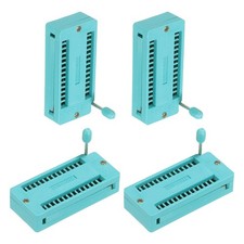 4Pcs 28 Pin IC Test ZIF Socket 2.54mm Pitch for DIY