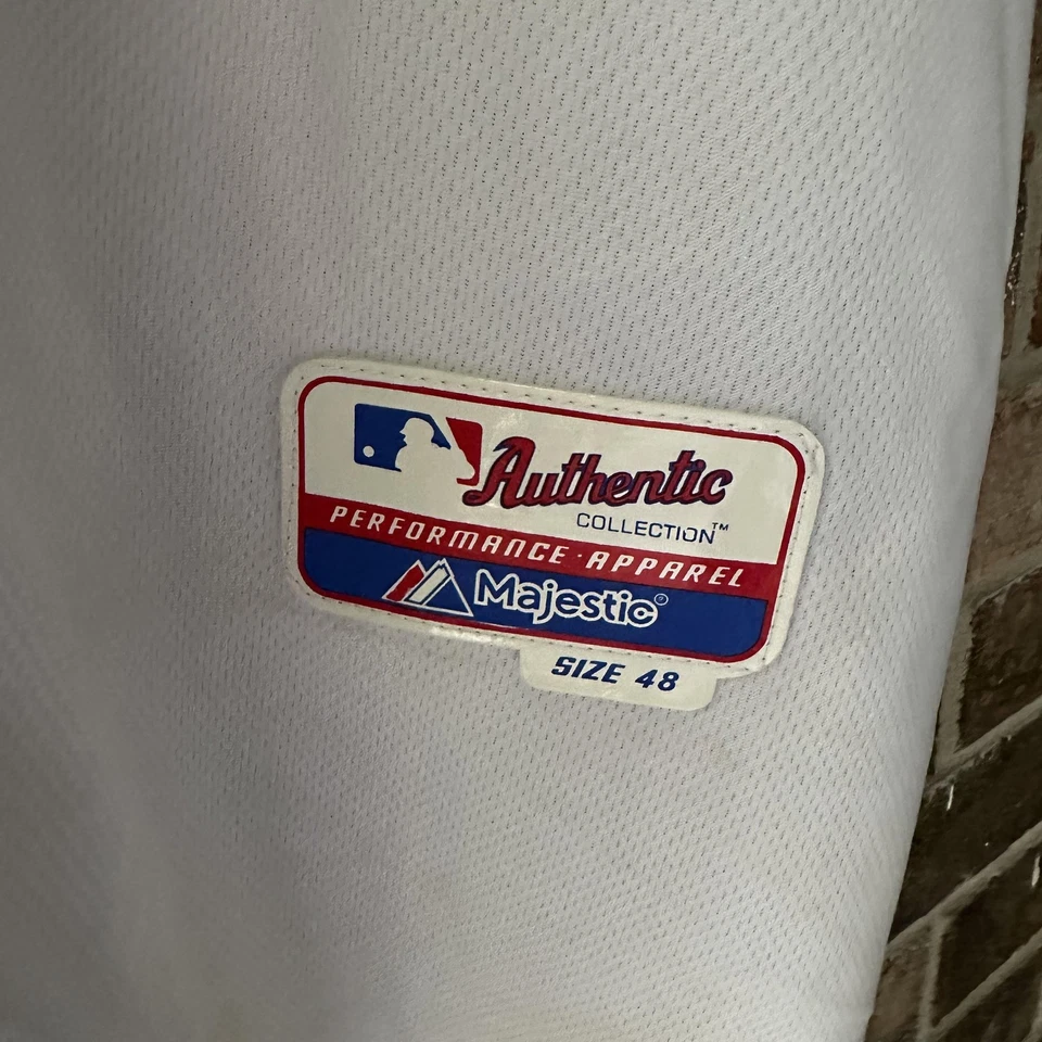 Minnesota Twins Jersey Mens Size 48 White MLB Baseball Torii Hunter Majestic - Image 4 of 4