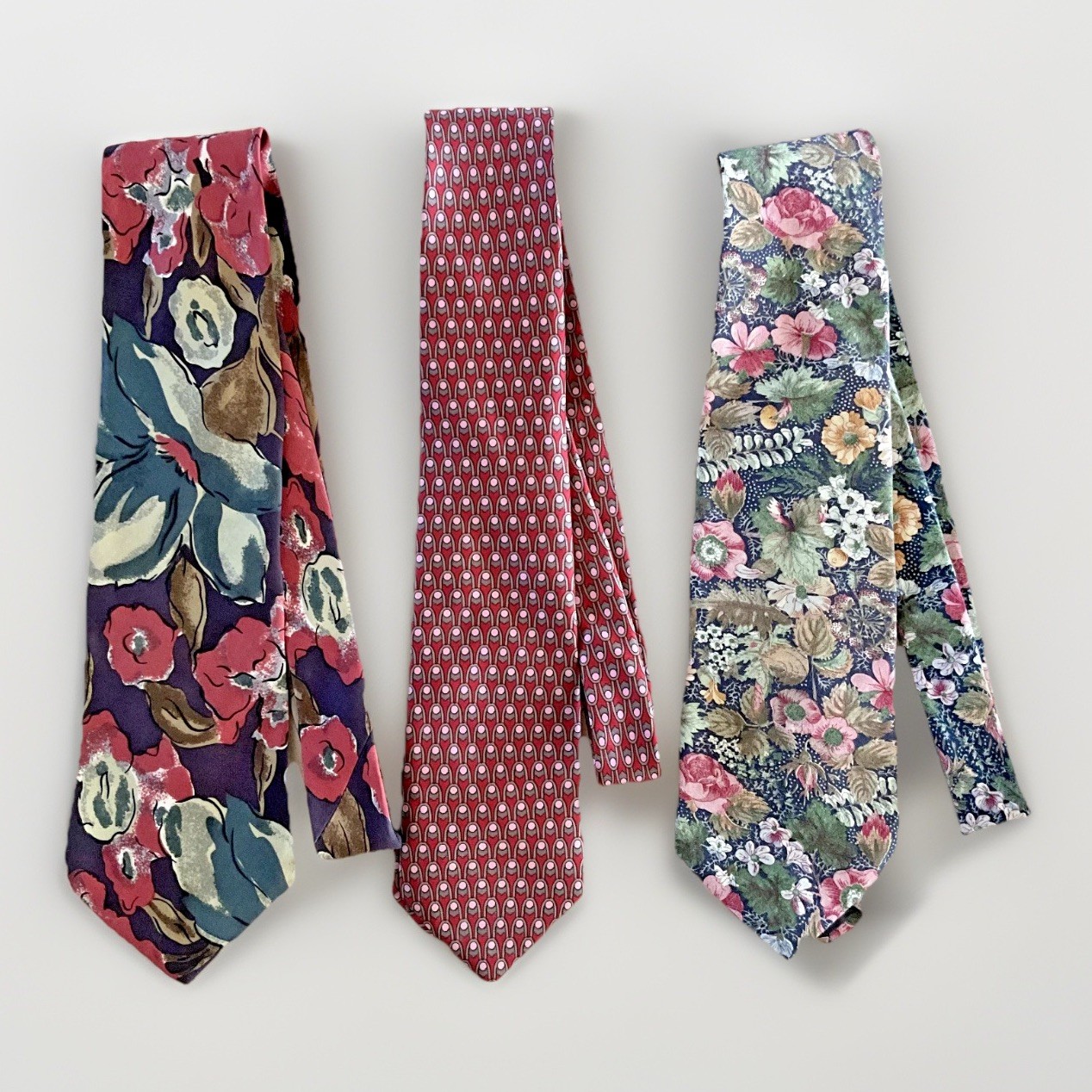 Lot of 3 Adolfo, Metropolitan Museum of Art, Corp Casual Van Heusen Neck Ties thumbnail 2