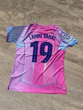 Nike FC Barcelona Away Shirt Lamine Yamal 19 Pink Adult Size 2XL Short Sleeve