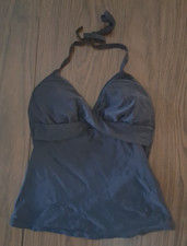 Hapari Black Halter Swim Top Size S (4-6) Emb...